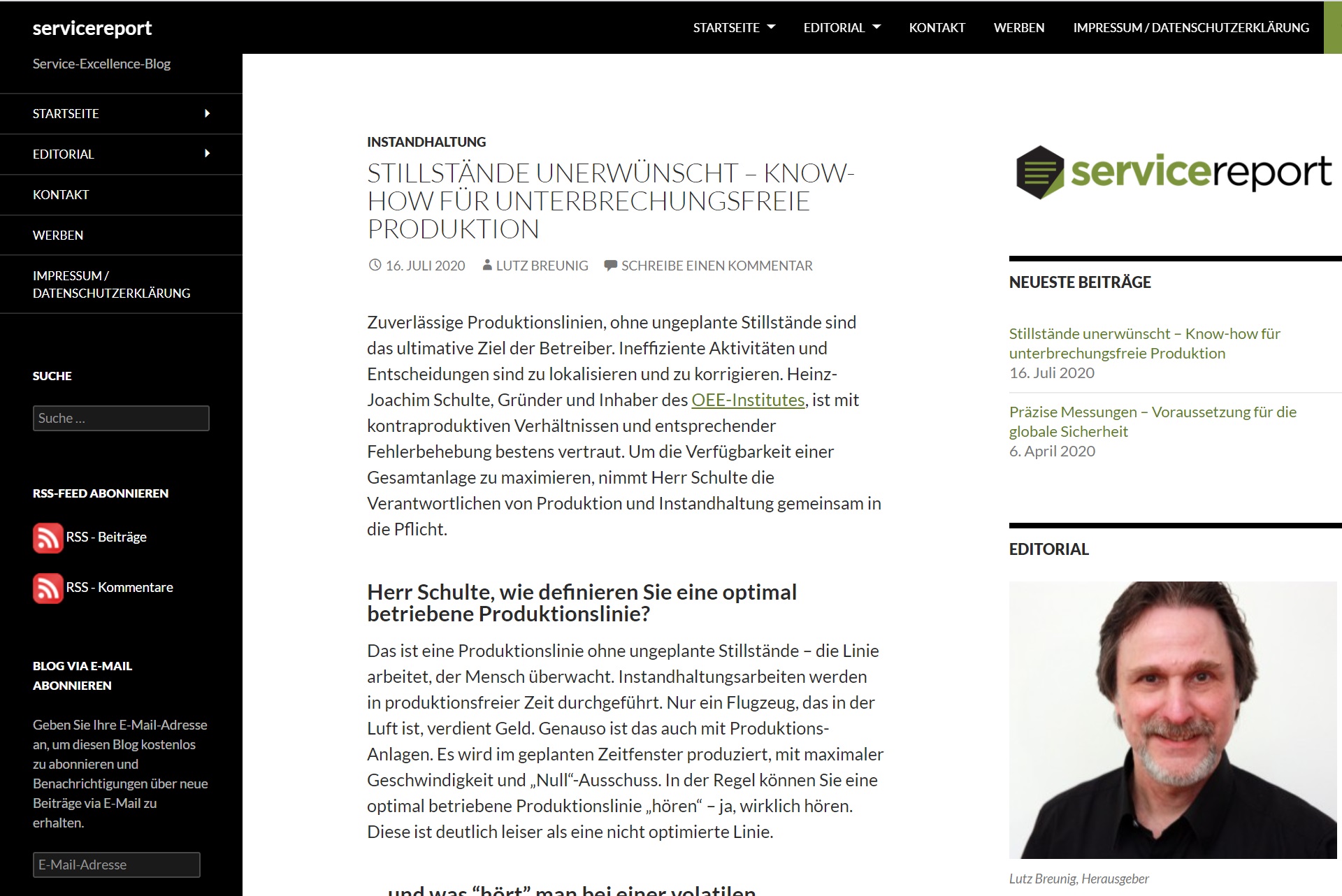 Interview: Stillstände unerwünscht – Know-How für Unterbrechungsfreie Produktion